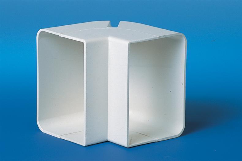Airco-Duct external angle 90° - 150 mm - RAL9002