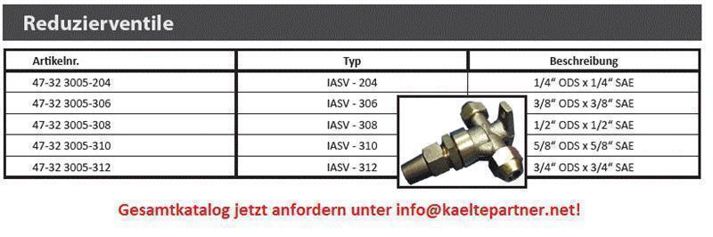 Reducing valve IASV - 306 3/8 "ODSx3/8 "SAE, SCHNEIDER