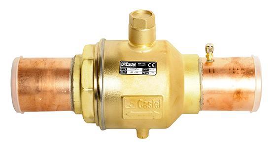 Castel 6590/25A ball valve with fitting, solder 3.1/8" (80mm)