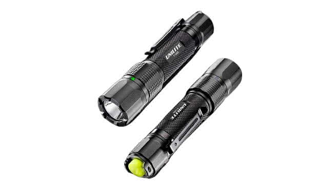 Aspen Unilite dual-power aluminium torch 1400 lumen, 6500K, F-1400