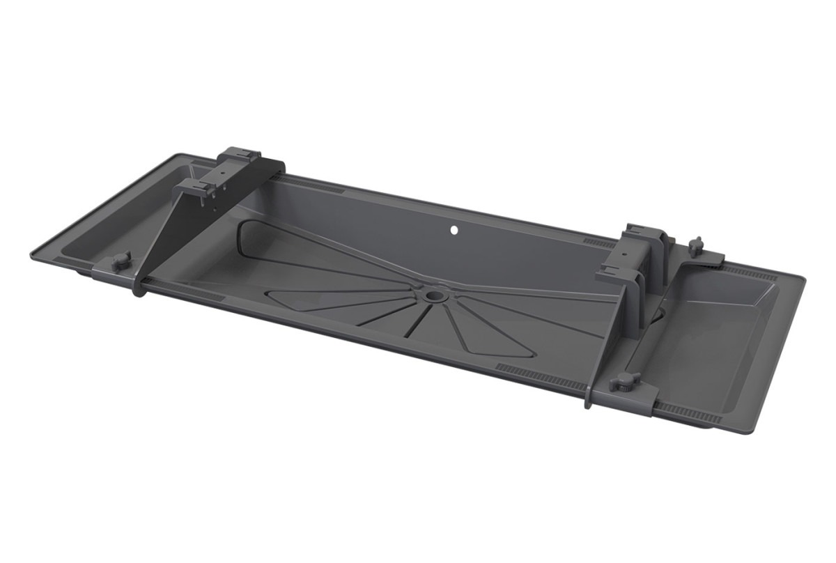 Floor stand with BLUE RIVER GREY condensate drip tray 1250 x 240 x 600 SCD500267