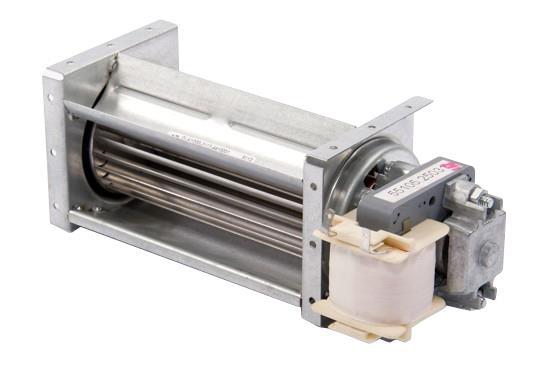 Dwarsstroomventilator, 40 x 150 mm, 12 W, motor rechts