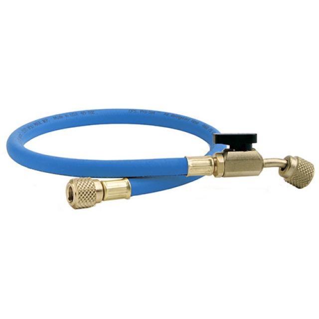 Wąż napełniający CPS HP6BE KV niebieski z zaworem kulowym 1800 mm