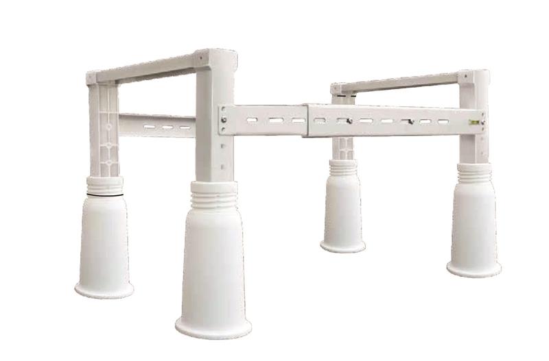 Console normale au sol, 180 kg, pour toit plat, 450x600-800x350-500 mm, NICCONS