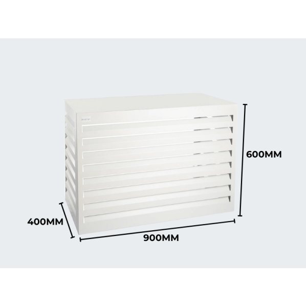 Evolar air conditioning & heat pump housing white aluminium XS, 600x900x400 MM