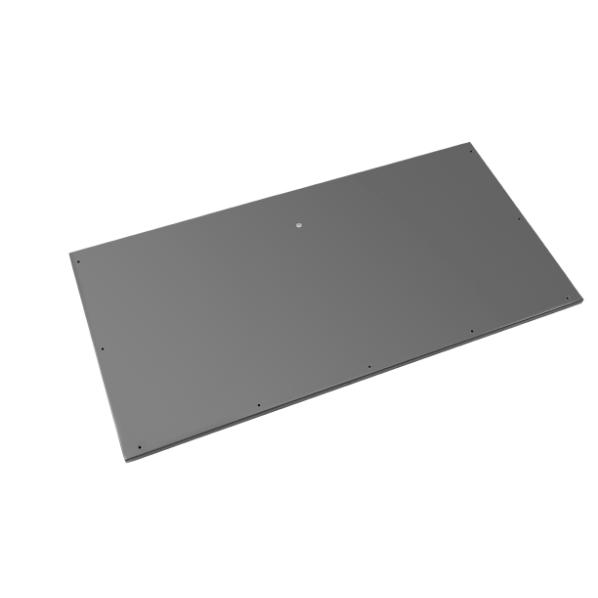 Evolar placa base aluminio claro antracita L, 650x1200 MM