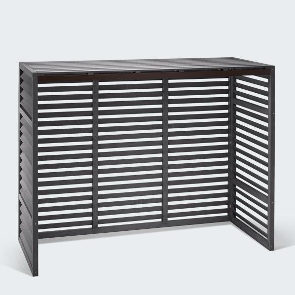 Evolar luftkonditionerings- och värmepumpshus Charcoal Grey WPC XL, 1300x1700x750 MM