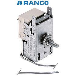 THERMOSTAT RANCO K55-P5851, 2 contacts 6A 250V Capillary tube 2500 mm crescent-shaped shaft 6x4.6 mm