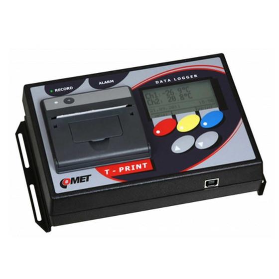 Enregistreur de température avec imprimante intégrée, 9-32V DC, (-90/+260°C)