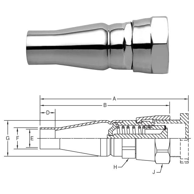 Złącze Parker 5505-04B-06 samouszczelniające złącze 1/4" gwint wewnętrzny
