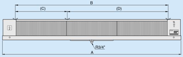 Rodillo DLKT633EC COI Flatline CO2 80bar evaporador plano LA=6mm con calentador