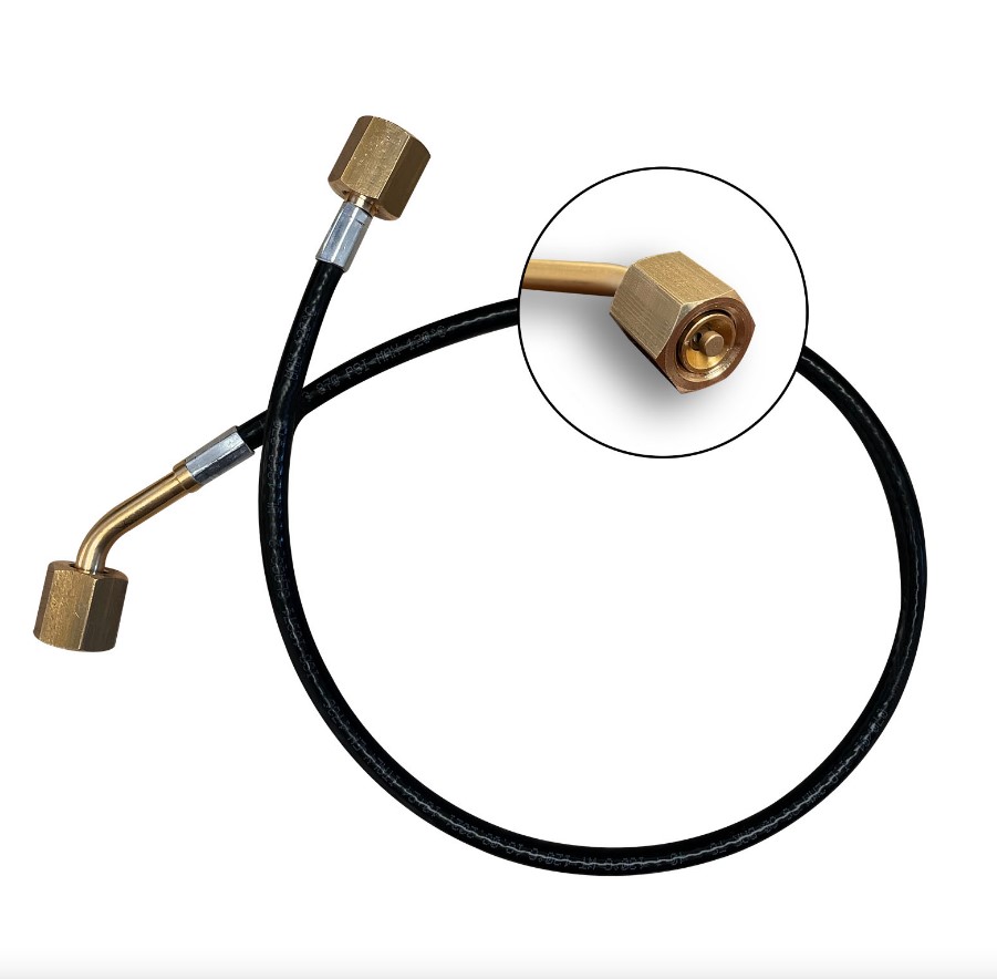 Capillary tubing with straight x 45° connectors with pushers - set of 3 x 60 cm (24")