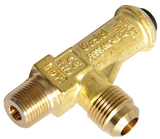 Zawór bezpieczeństwa CASTEL 3060/46C315, 1/2" NPT - 3/4" G, 31;5 bar