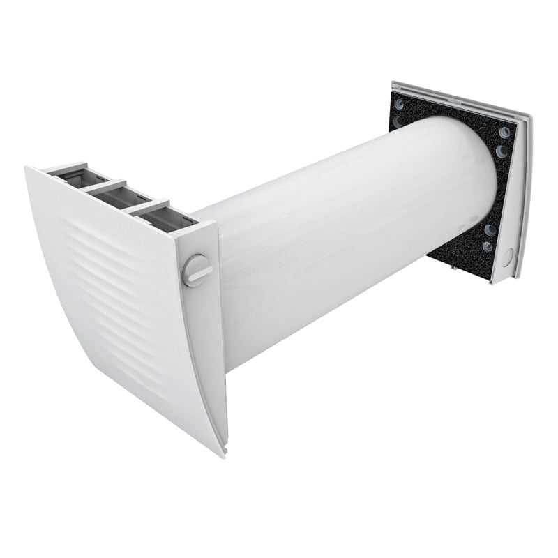 Ventilatiesysteem (gedecentraliseerde ventilatie-eenheid) KWL (gecontroleerde ventilatie voor huishoudelijk gebruik) TwinFresh Easy RL7-50-17