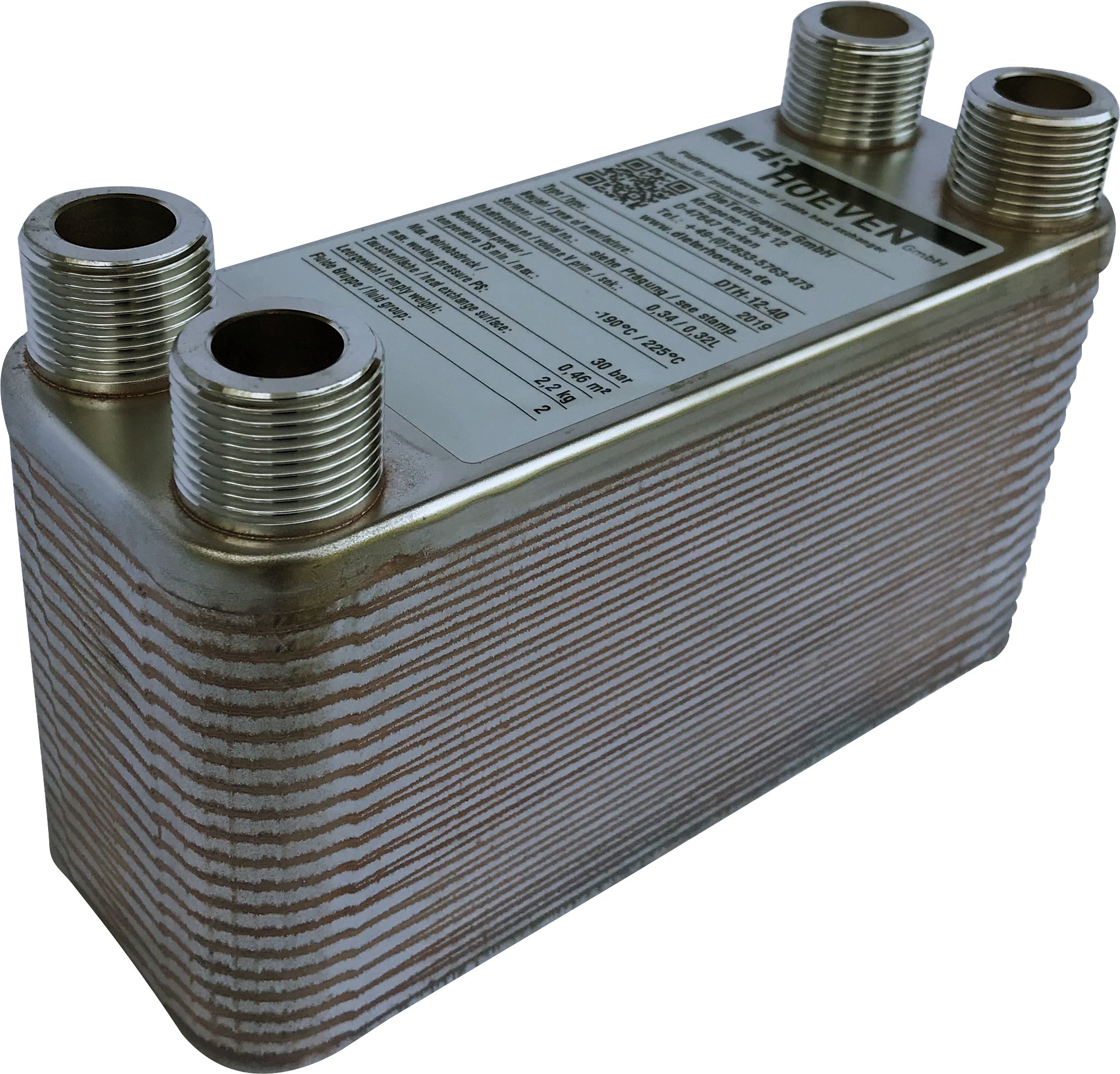 Platenwarmtewisselaar DTH-12-40 4x3/4"