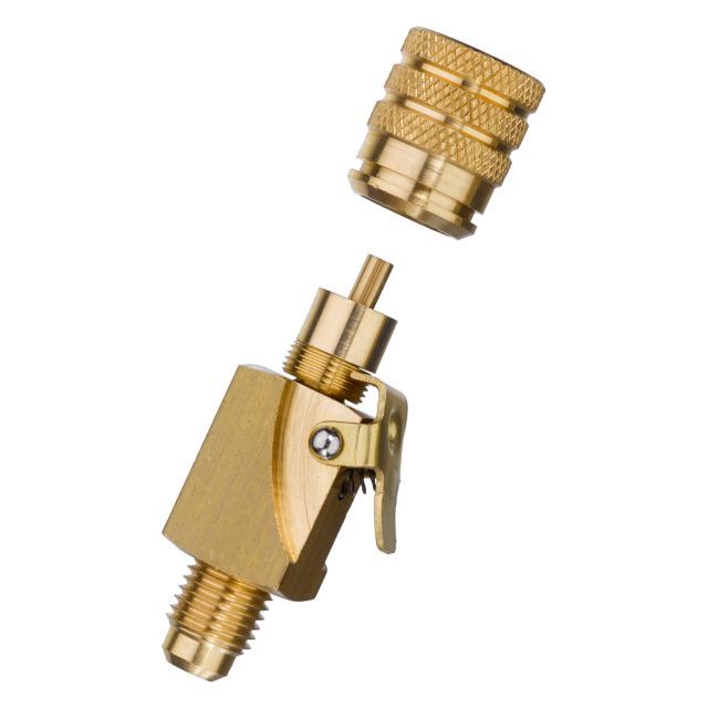 Refco quick coupling 4666336 V-35410 straight 7/16 "UNFx1/2"-20UNF R410A/R32 (1x)