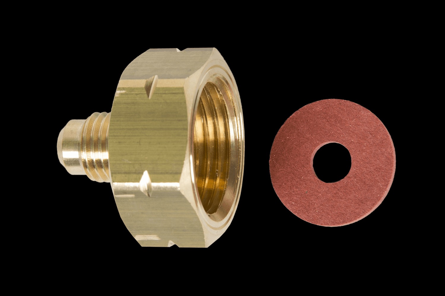 Refco 4687475 Adapter voor brandbare gassen met afdichting per stuk K1-9-LH