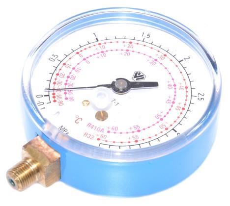 Manómetro de baja presión - seco WIGAM, 60 mm, R410A, R32, 1/8" NPT