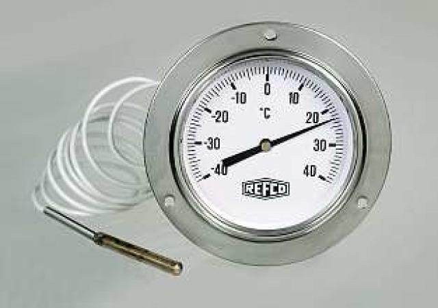 Refco F-84-60-FA-3,0 9881029 Termómetro 60mm con tubo capilar 3,0m
