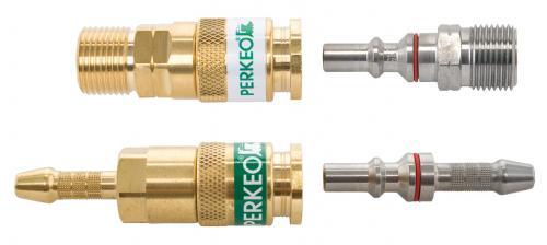 PERKEO quick coupling Connection between gas hoses, inlet/outlet: nozzle Ø6, oxygen