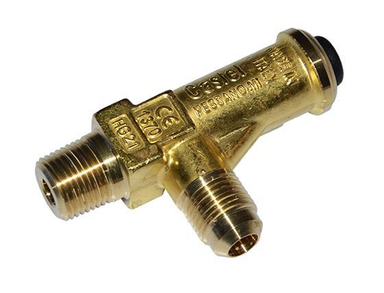 Zawór bezpieczeństwa CASTEL 3060/33C400, rozszerzany, 3/8" NPT - 3/8" SAE, 40 barów