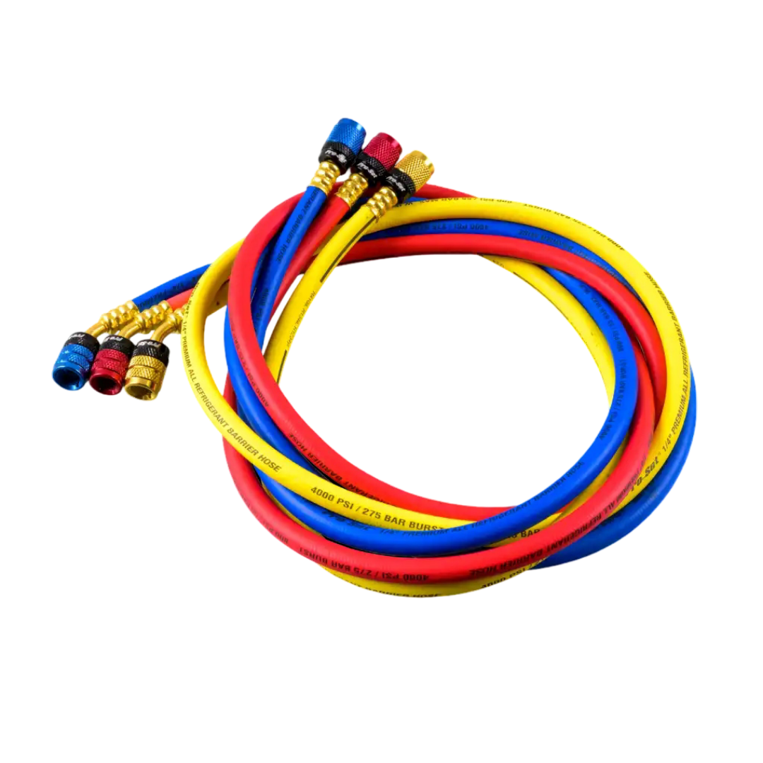 Mangueras de carga de refrigerante CPS Smart Seal HPSS5 SAE 1/4" rectas