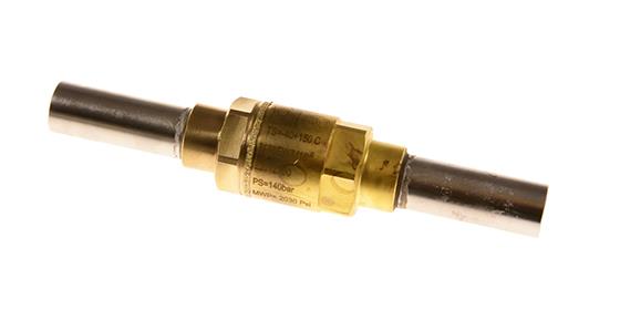 Clapet anti-retour Castel 3138EW/M16, vanne à passage direct, 16 mm ODS, KV 3,3