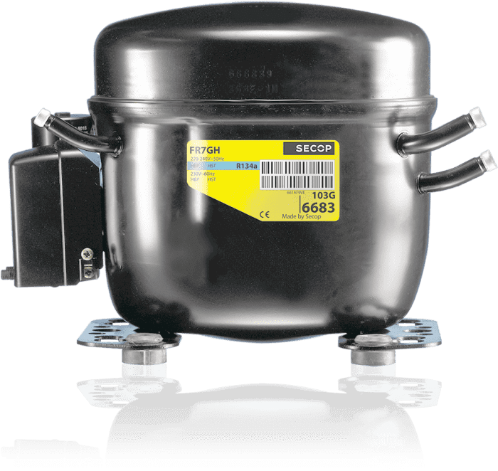 Sprężarka SECOP / Danfoss FR 11G/FR 11GX, LBP/HBP - R134a, 220-240V, 50Hz - Dostępny następca