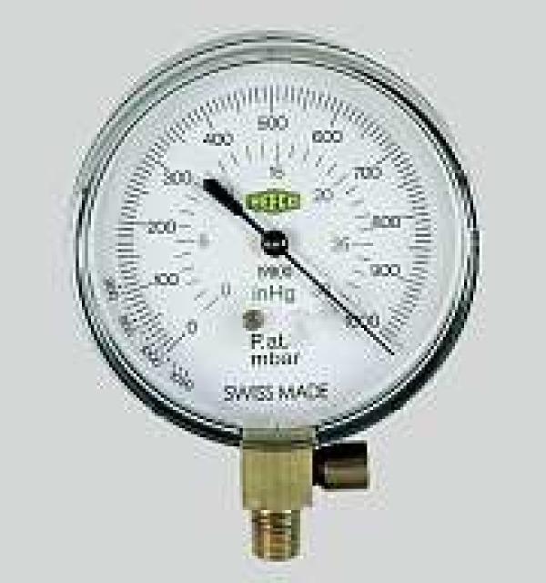 Refco 19800-SV 9882473 Vacuum gauge with safety valve 80mm