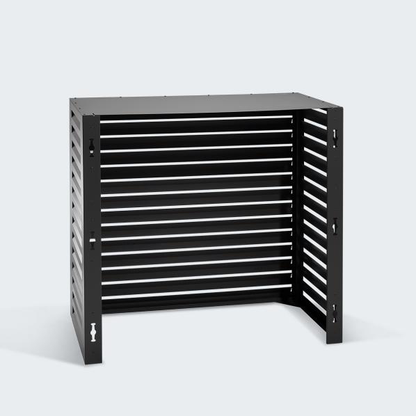 Evolar air conditioning & heat pump housing black aluminium L, 1100x1200x650 MM
