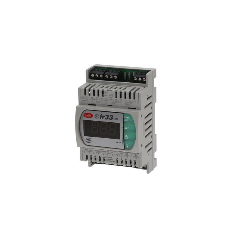 Régulateur pour chambre froide CAREL DN33C0LB00, 2 NTC, 12-24Vac 50/60Hz