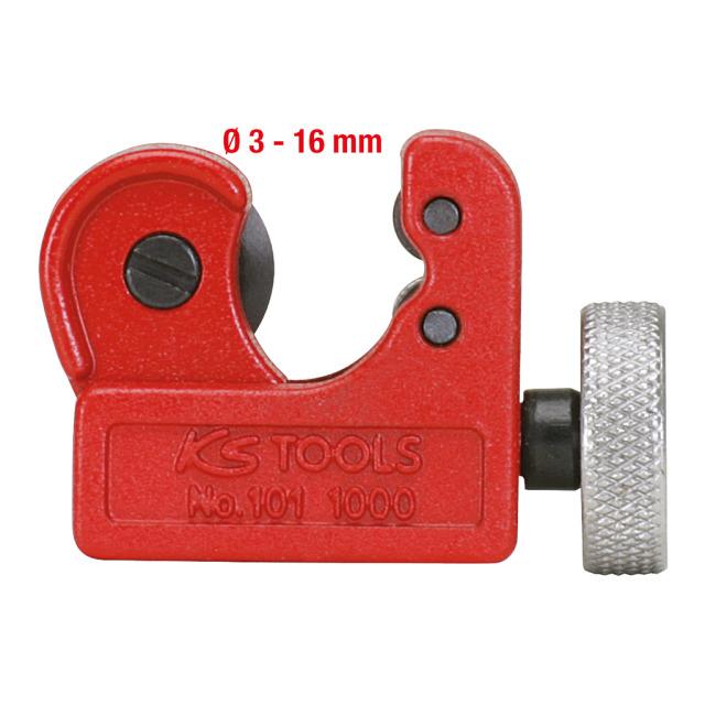 KS 1011000 Mini cortatubos para tubos de cobre, latón y acero dulce de 3-16 mm