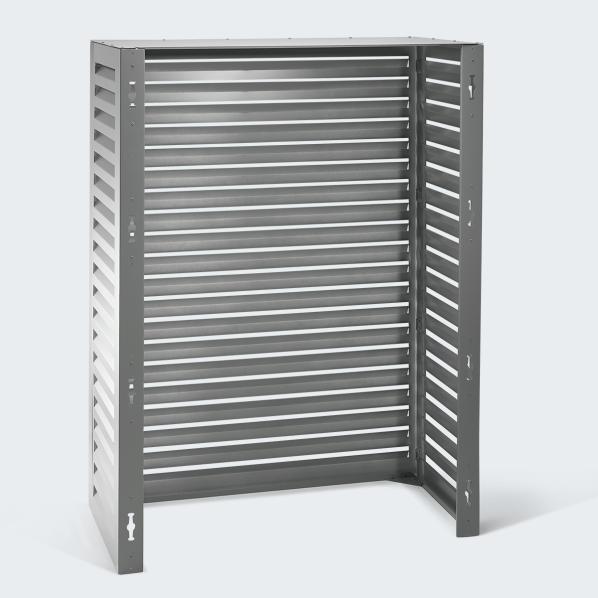 Evolar airconditioning & warmtepompbehuizing Licht antraciet aluminium toren, 1600x1200x650 MM