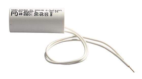 Condensador SC 1180, 2,5 uF, cable aislado - sin tornillo