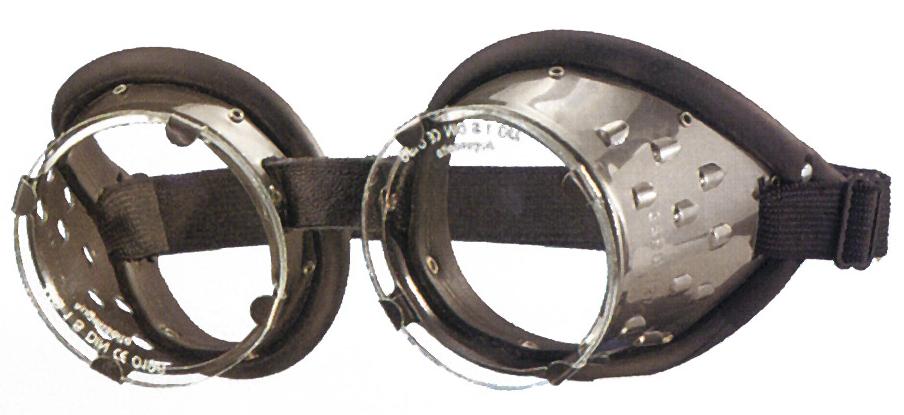 Aluminiowe okulary ochronne PERKEO STROOF z wyściełaną oprawką, DIN5
