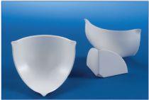 Tapa angular PVC H = 100 mm blanco, RAL 9010
