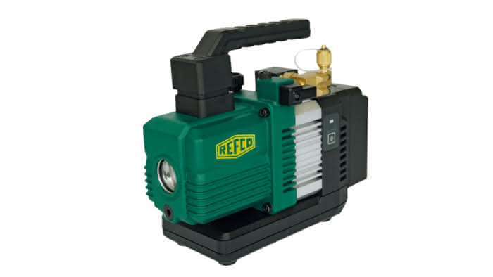 Refco 4689076 2-traps vacuümpomp ECO-2-A2L-e, 2-traps, 57 l/min, op batterijen
