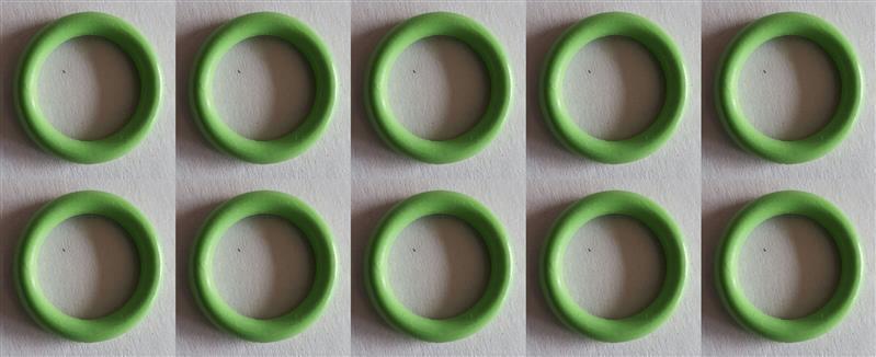 O-rings 17 x 2 mm set (10 pcs) HNBR rubber, for car air conditioning systems R12 & R134a