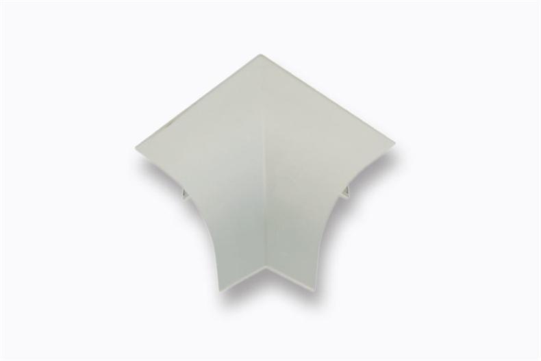 Rounded outer corner - small model PVC - RAL 9002