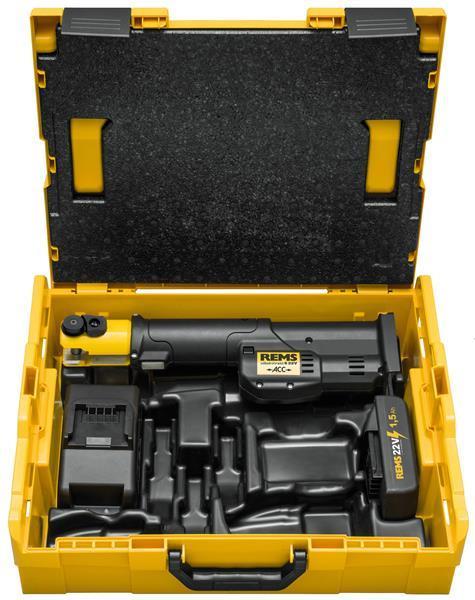 REMS prensa radial MINI-PRESS S 22V ACC BASIC-PACK L-BOXX