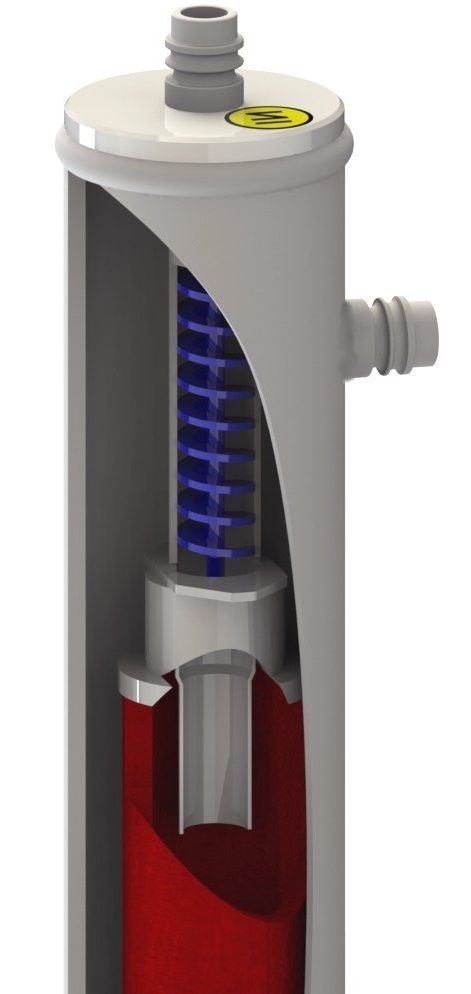 Separatore d'olio con collettore integrato Alta pressione PS = 140 bar 3/8'' - 10 mm TURBOIL-R-P14 103 S/MMS