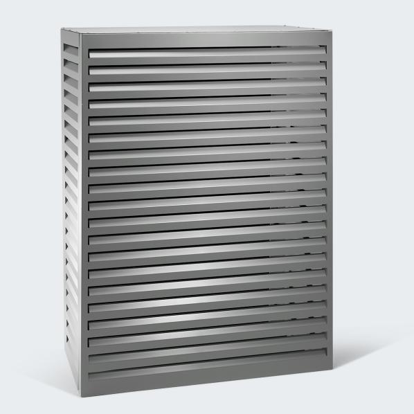 Evolar airconditioning & warmtepompbehuizing Licht antraciet aluminium toren, 1600x1200x650 MM