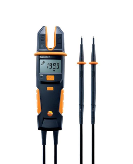 Testo voltage tester 755-1 Current-voltage tester Measured variable detection