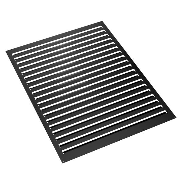 Evolar rear wall aluminium black tower, 1200x1600 MM