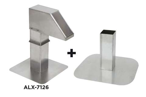 Condotto per tetto in alluminio Alixo - ALX-7126 + sottostruttura regolabile
