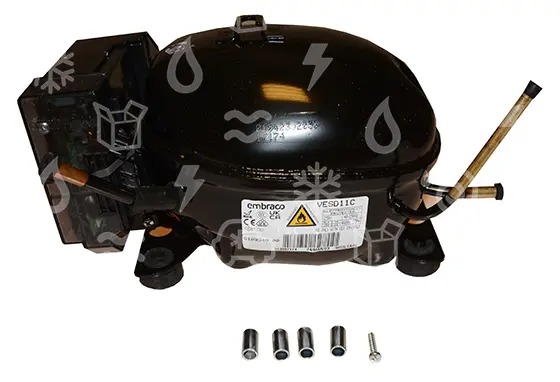 Kompressor EMBRACO VESD11C, LBP- R600a, 220-240V / 50-60Hz (utan frekvensomriktare)