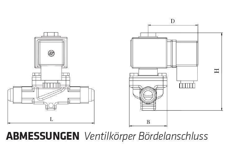 Solenoid valve Sanhua NC, solder 6 mm, kv 0.23, MDF-A03-3H005, without coil