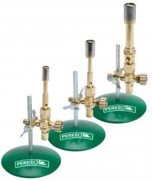 PERKEO Bruciatore Bunsen a propano, orientabile, fiamme Ø 14 mm