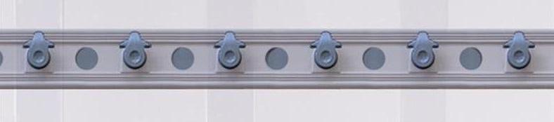 Perfil de montaje con ganchos - L 1090 mm Listones 190x2 mm / solapamiento 40%-80