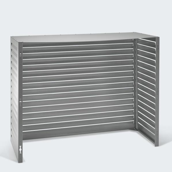 Evolar luftkonditionerings- och värmepumpshus Ljus antracit aluminium XL, 1300x1700x750 MM